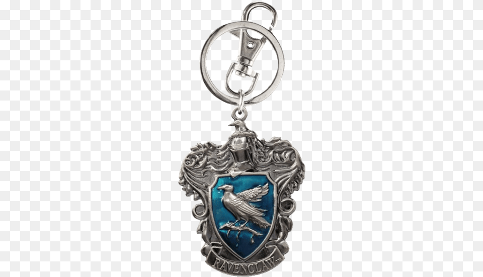 Ravenclaw Crest Keychain Hogwarts School Crest Pewter Key Chain, Accessories, Logo, Animal, Bird Png Image