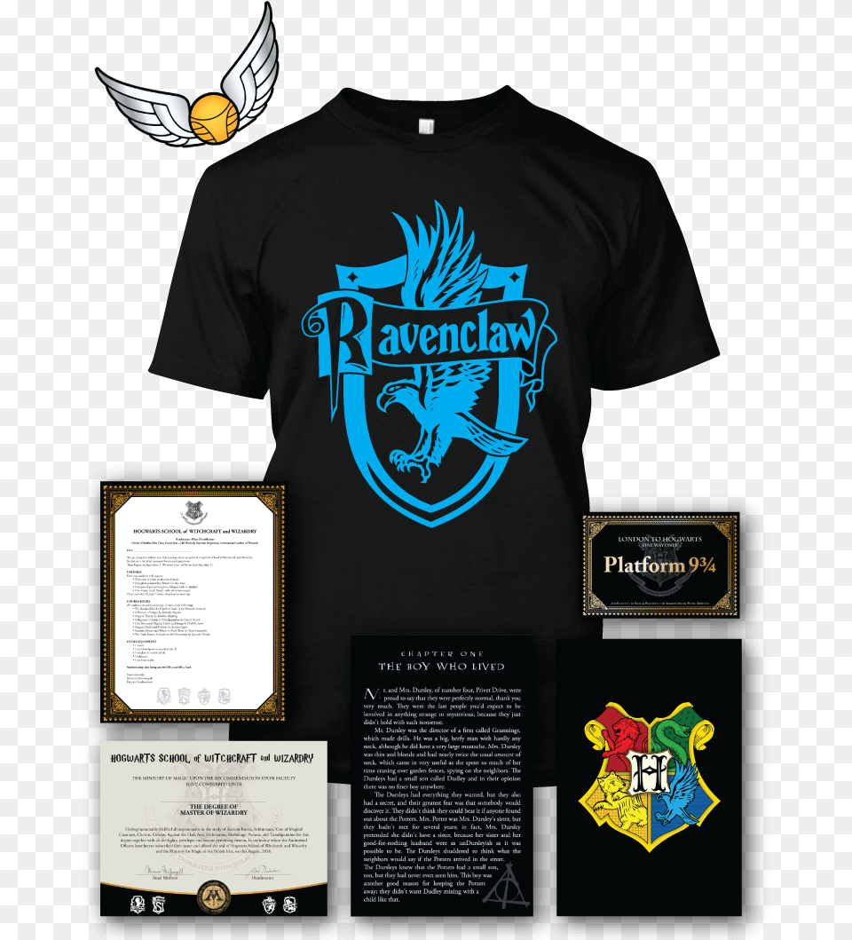Ravenclaw Illustration, Clothing, T-shirt, Text, Logo Free Png Download