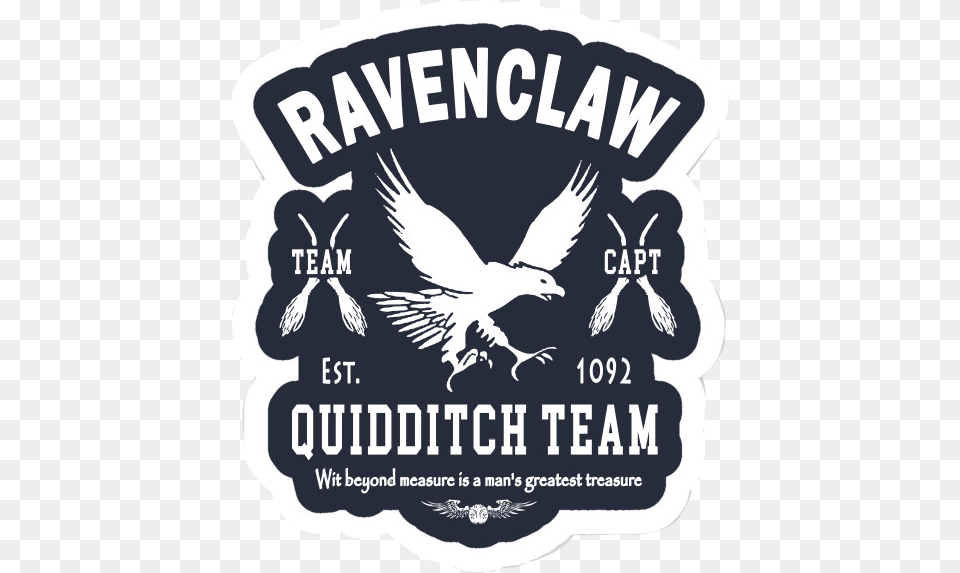 Ravenclaw Quidditch Hogwarts Harrypotter Teamcaptain Harry Potter Stickers Gryffindor, Advertisement, Poster, Animal, Bird Free Transparent Png