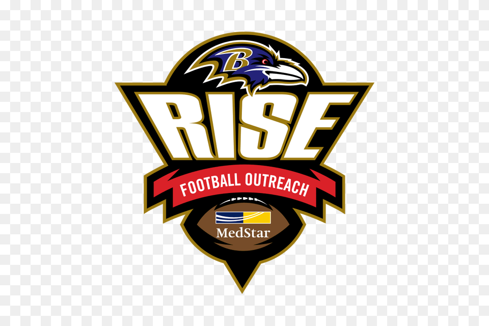 Ravens Rise Football Outreach Baltimore Ravens, Logo, Badge, Symbol, Dynamite Free Transparent Png