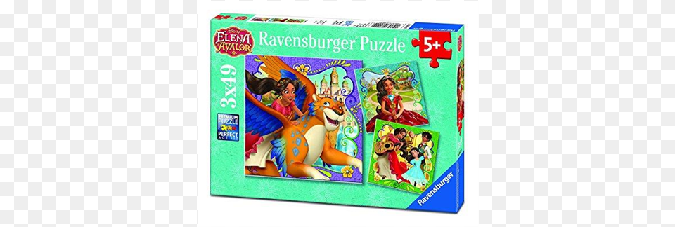 Ravensburger Elena De Avalor Puzzle Triple 3x49 Piezas, Child, Female, Girl, Person Png