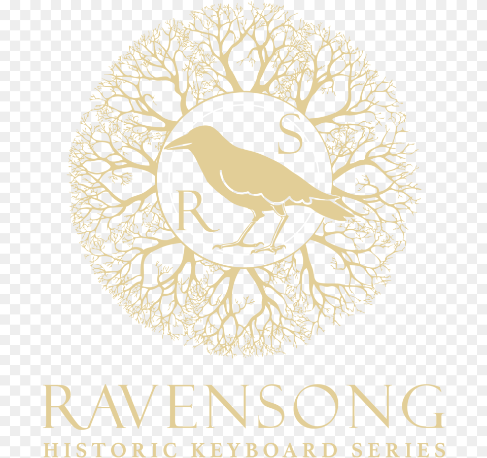 Ravensong Logo Gold With Background Portable Network Graphics, Animal, Bird, Book, Publication Free Transparent Png