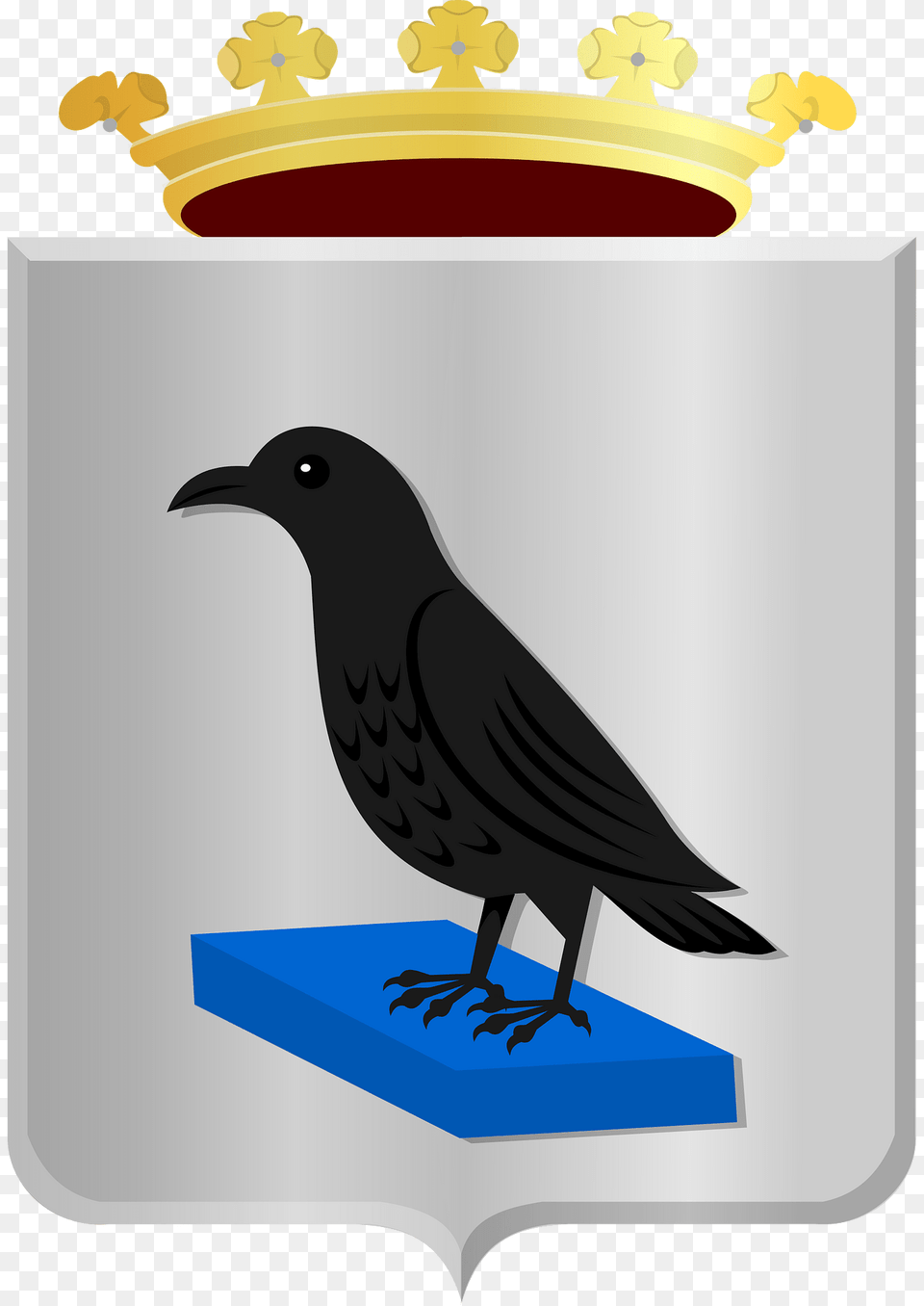 Ravenstein Wapen Clipart, Animal, Bird, Blackbird Png Image