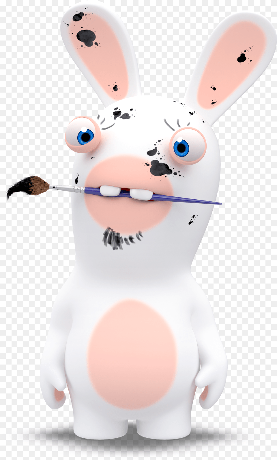 Raving Rabbid Artist Rabbit, Brush, Device, Tool, Nature Png Image