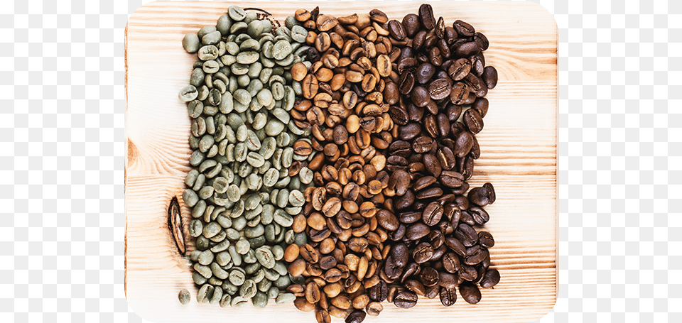 Raw And Roasted Coffee Beans Cafe Descafeinado En Grano Verde, Beverage Free Png
