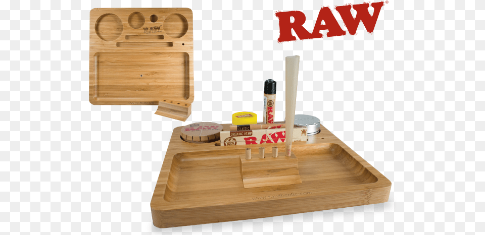 Raw Bamboo Wood Rolling Tray Natural 1 Piece Raw Rolling Tray Wood Free Png