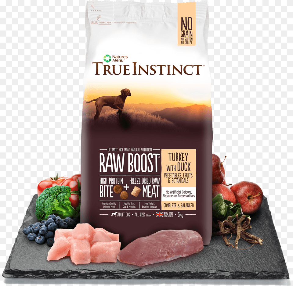 Raw Boost Adult Dog Turkey With Duck Natures Menu True Instinct, Food, Meat, Pork, Animal Free Png