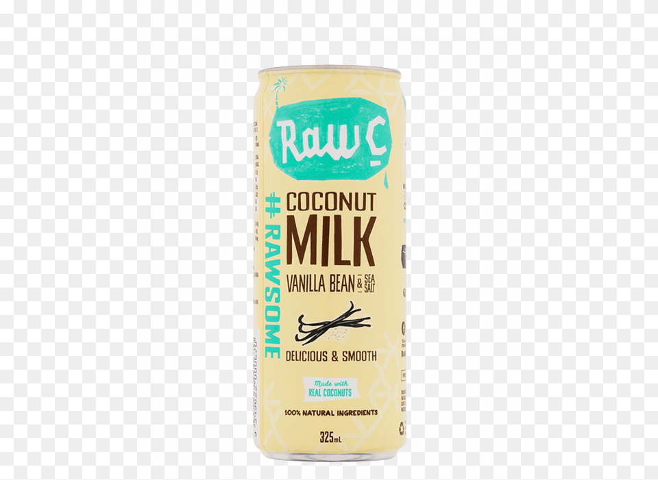 Raw C Coconut Milk Vanilla Seasalt Raw C, Can, Tin Free Png Download