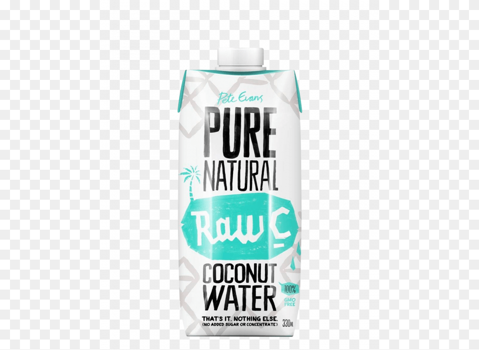 Raw C Pure Natural Coconut Water 12 X 330ml Raw C Coconut Water 330ml, Beverage, Milk, Bottle, Food Free Png Download