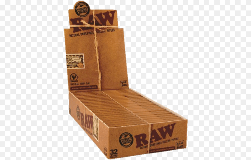 Raw Classic 1 1 4 Rolling Papers, Box, Cardboard, Carton Free Transparent Png