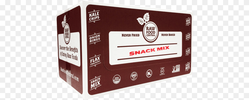 Raw Food Central Snack Mix Food, Box, Cardboard, Carton, First Aid Free Png