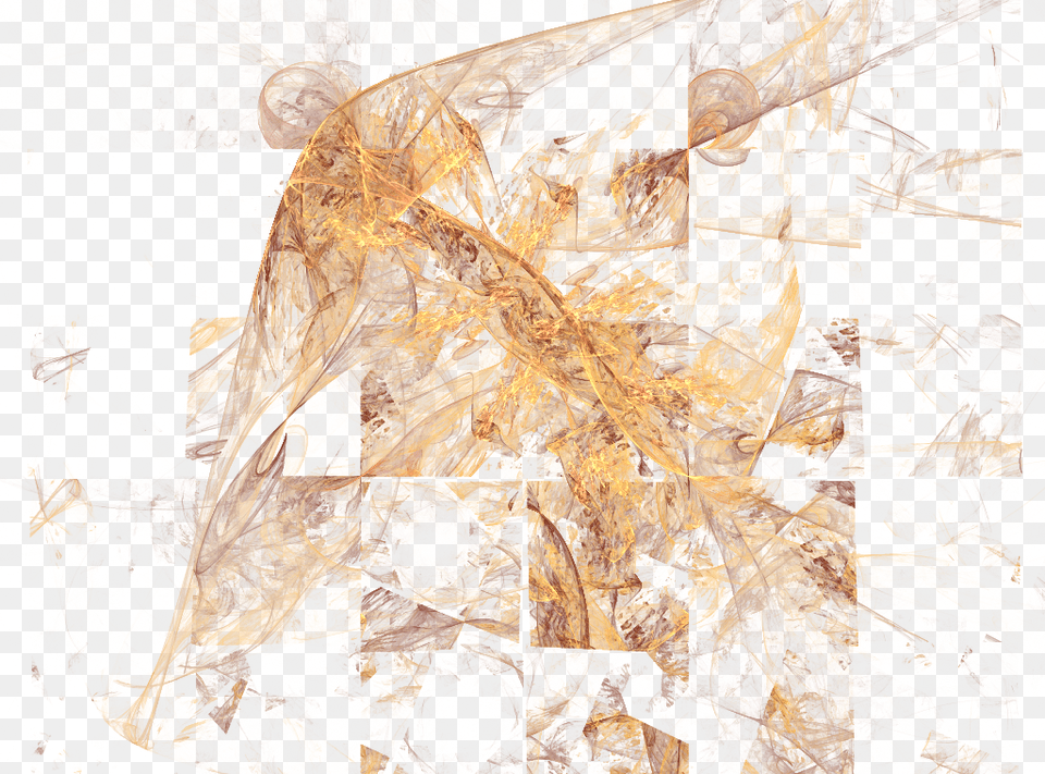 Raw Fractal Mosaic Of The Golden Arrow Wood, Art, Collage, Crystal, Modern Art Free Transparent Png