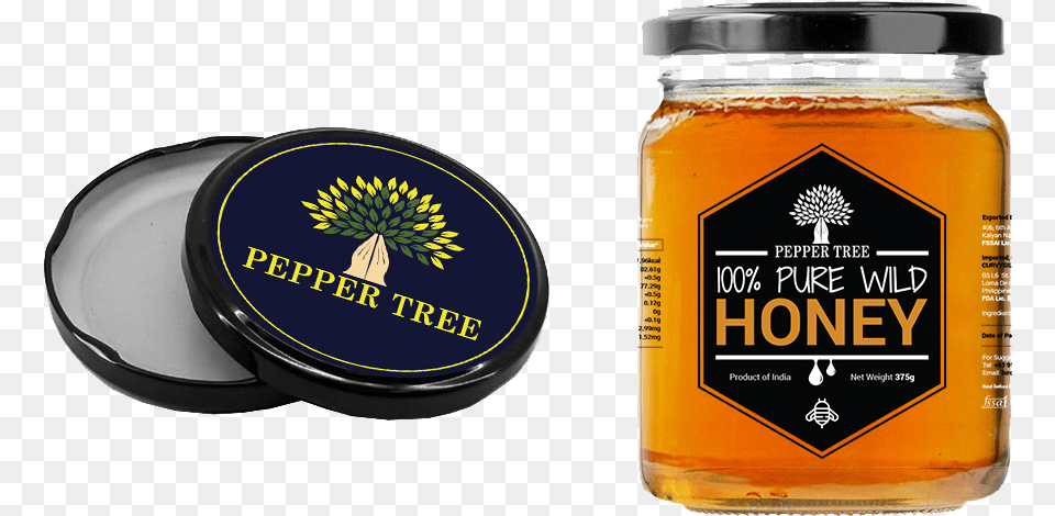 Raw Honey Is Natureu0027s Gift Pepper Tree Foods Bottle, Food, Jar, Alcohol, Beer Png Image
