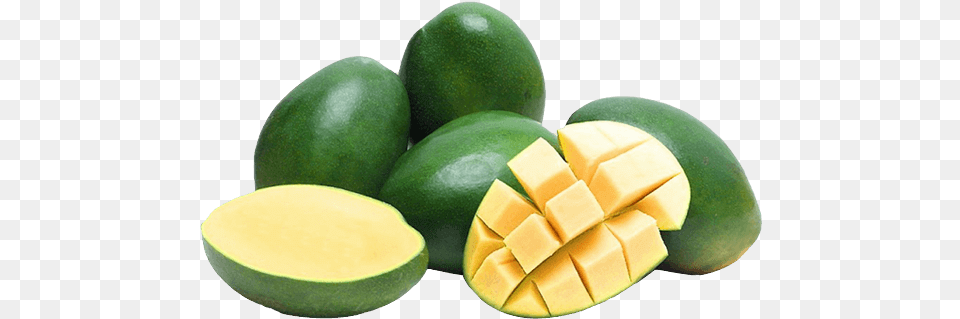 Raw Mango Green Mangoes With Leaf, Food, Fruit, Plant, Produce Free Png Download