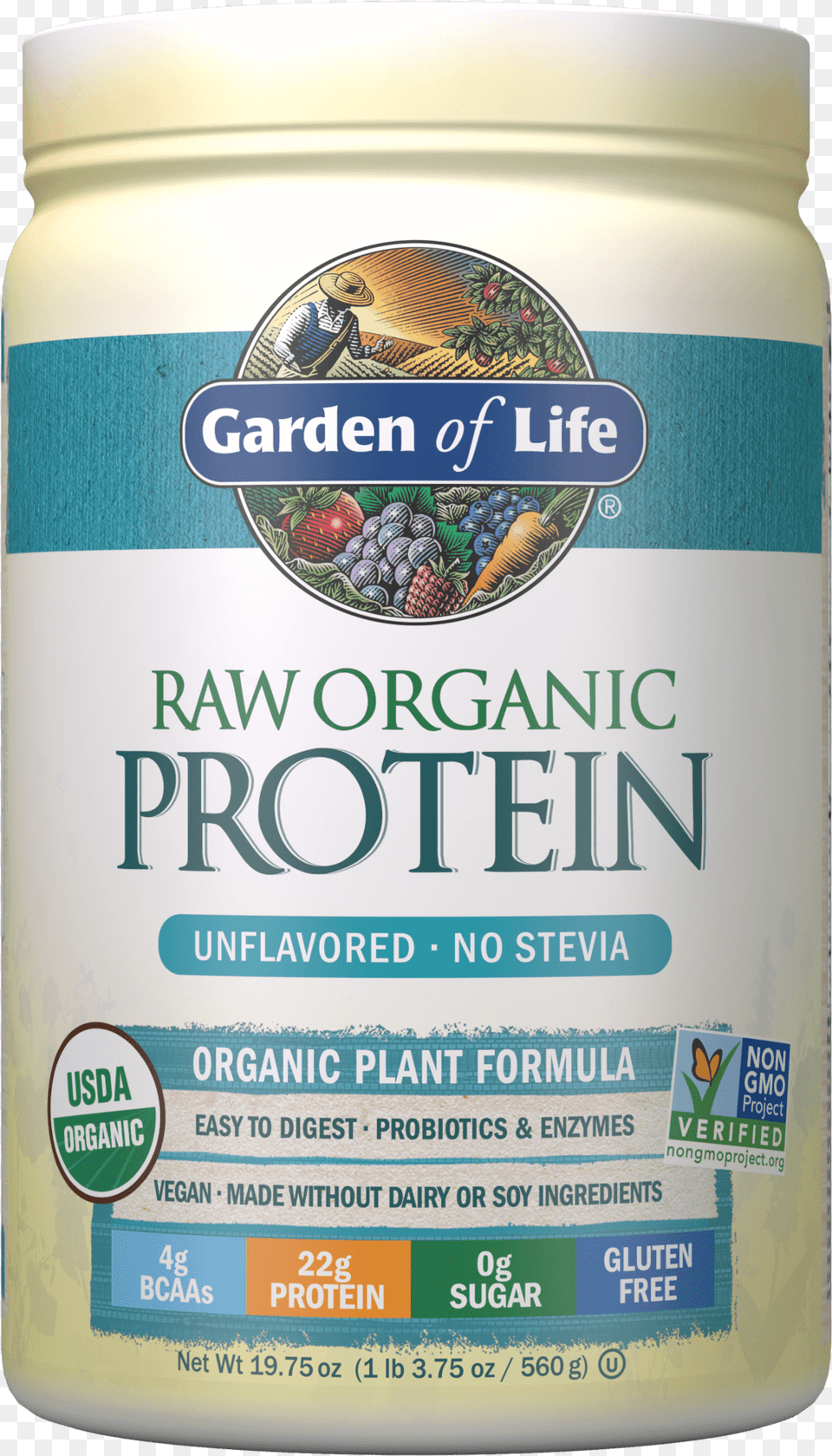 Raw Organic Protein Powder Unflavored Organic Protein Powder, Food, Mayonnaise, Can, Tin Free Transparent Png