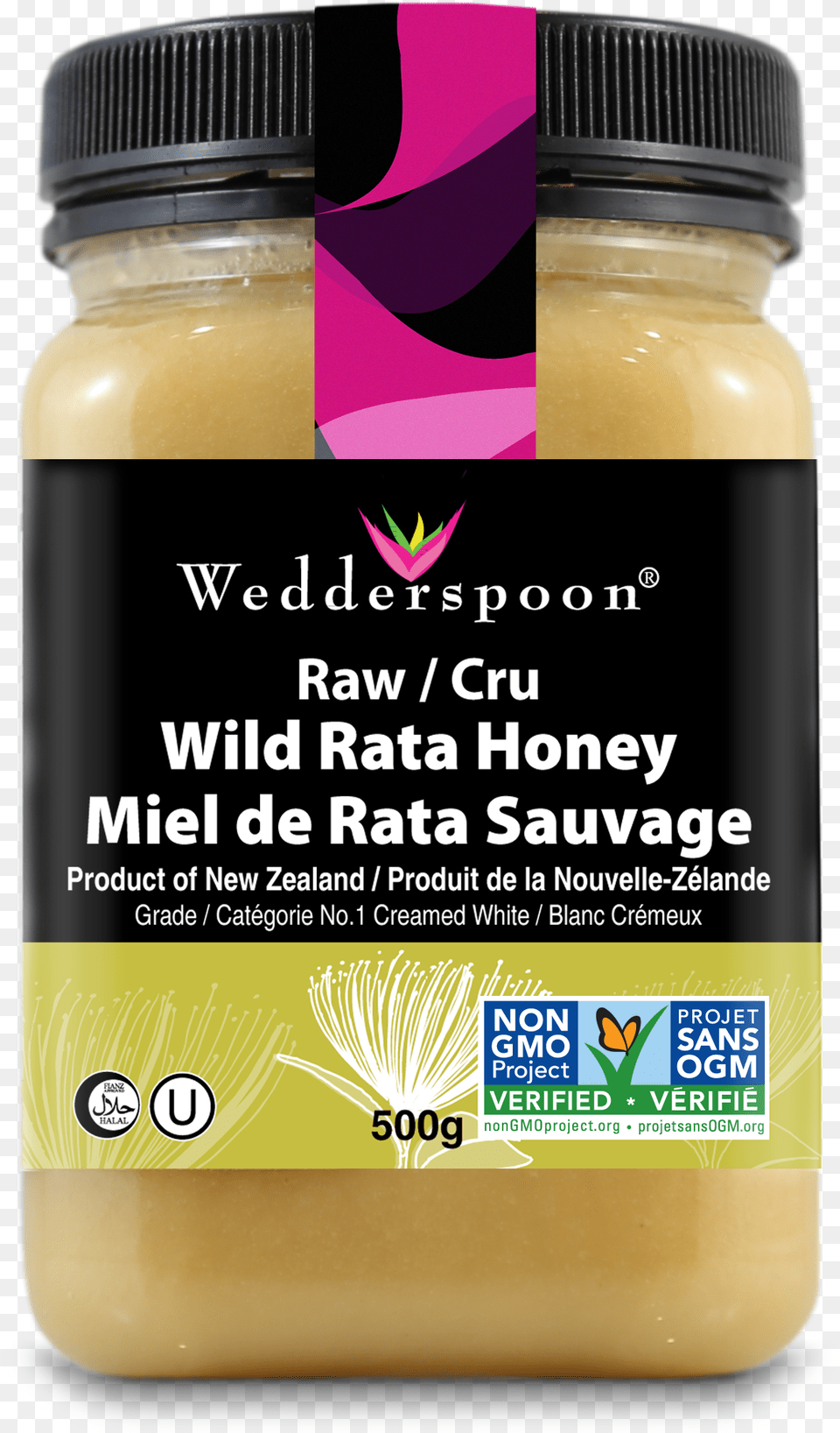 Raw Organic Rare Rata Honey Wedderspoon 100 Raw Rata Honey, Food, Peanut Butter, Bottle, Shaker Png