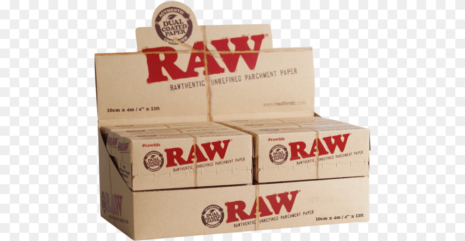 Raw Parchment Paper Display Raw Papers, Box, Cardboard, Carton, Package Free Png