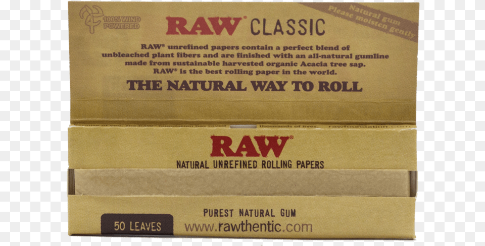 Raw Rolling Papers, Box, Cardboard, Carton, Package Png Image