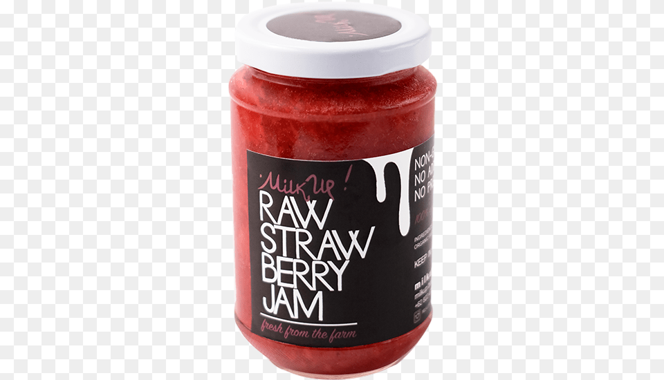 Raw Strawberry Jam 330ml Glass No Processed Vegan Paste, Food, Ketchup Png