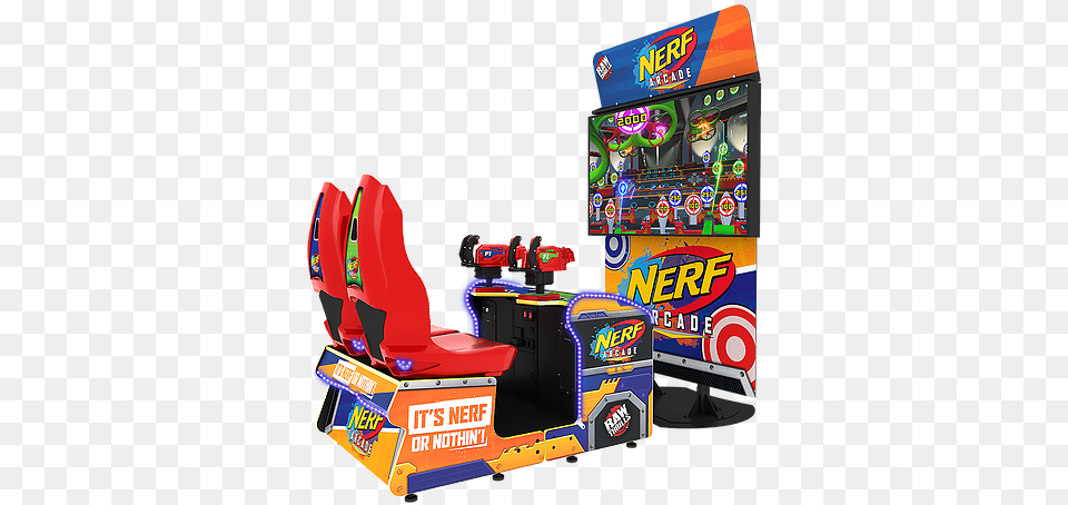 Raw Thrills Nerf Arcade, Arcade Game Machine, Game, Device, Grass Free Png Download