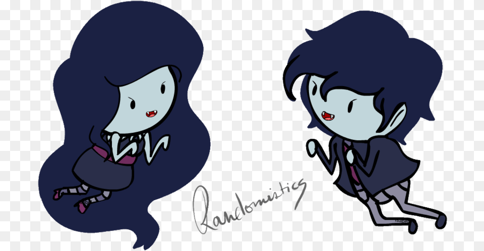 Rawer Mar Mar Marceline And Marshall Lee Chibi, Book, Comics, Publication, Baby Free Png Download