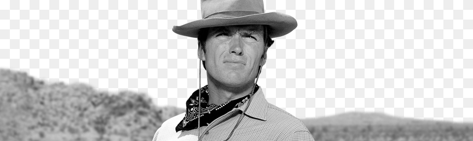 Rawhide Clint Eastwood 1959, Sun Hat, Clothing, Hat, Person Png Image