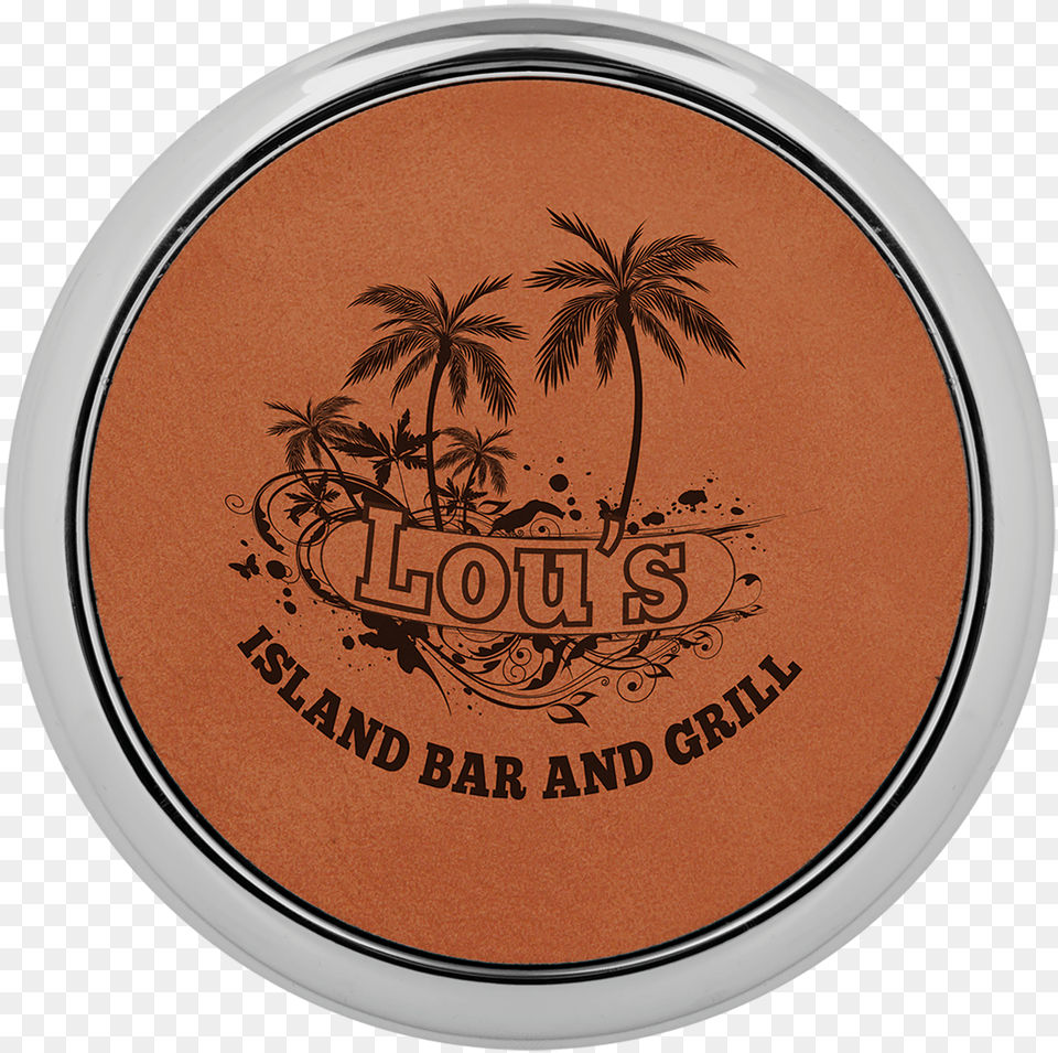 Rawhide Round Coaster With Custom Laser Engraving Circle, Face, Head, Person, Photography Free Png