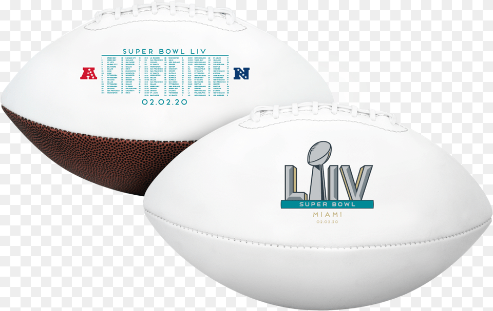 Rawlings 2020 Road To Super Bowl 54 Full Size Football For American Football, Ball, Rugby, Rugby Ball, Sport Png