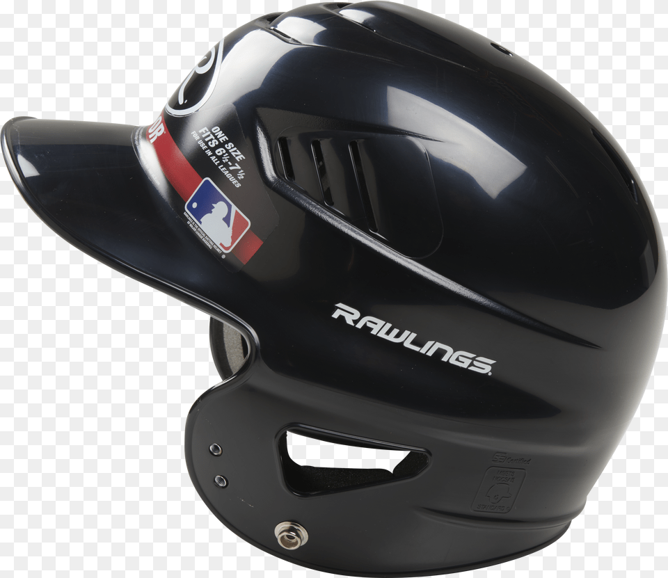 Rawlings Coolflovapor Molded Osfm Baseball Helmet Black Batting Helmet, Batting Helmet, Clothing, Hardhat Free Png
