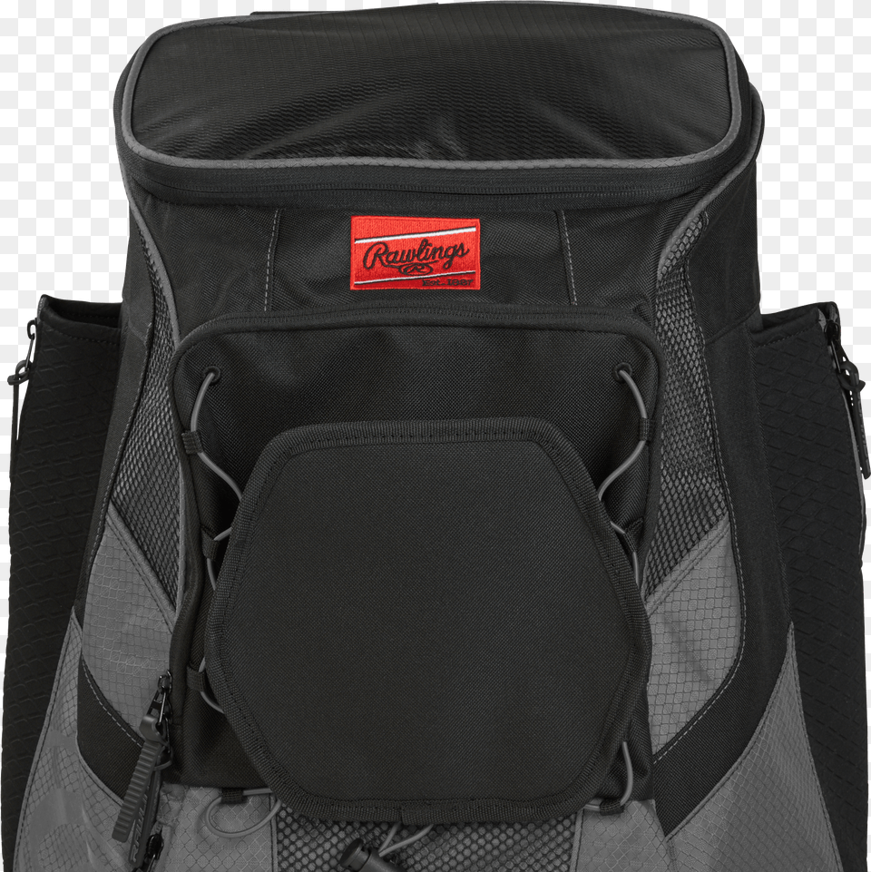 Rawlings R600 Players Baseball U0026 Softball Bat Pack Black Rawlings Baseball Bag, Backpack Free Transparent Png