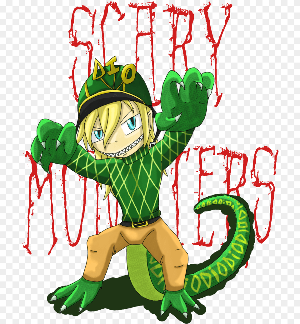 Rawr Jojo S Bizarre Adventure Jojo Bizarre I M Happy Diosaur, Green, Book, Publication, Baby Free Transparent Png