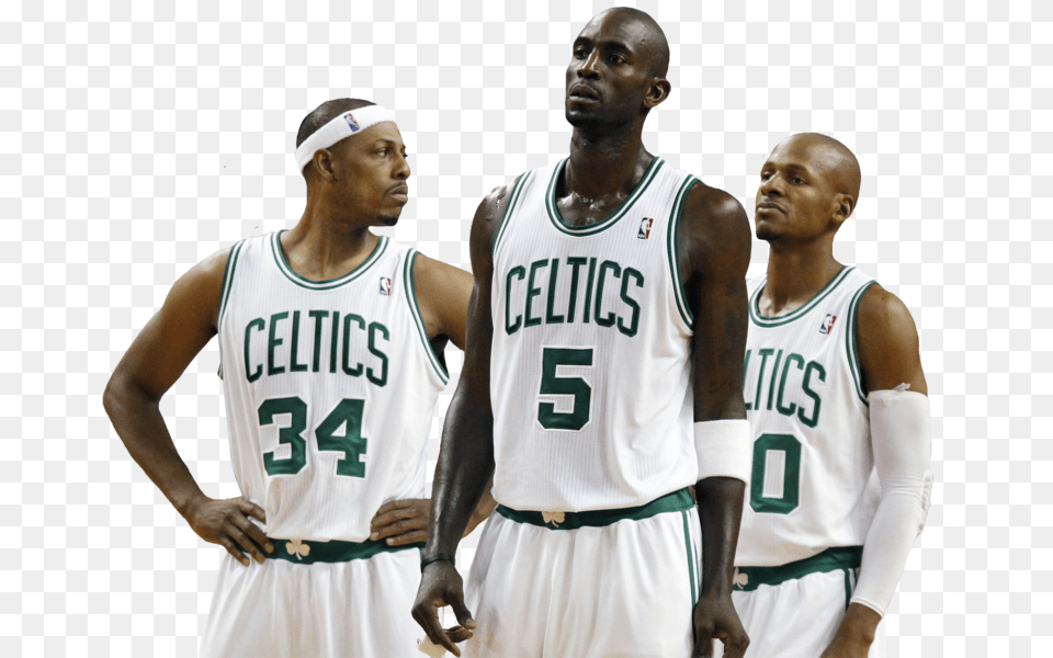 Ray Allen Paul Pierce Kg, Person, People, Clothing, Shirt Free Png Download