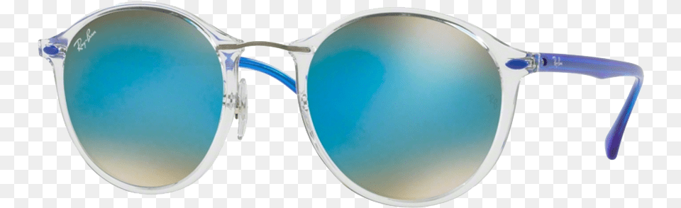 Ray Ban Black On Transparent Optics Brown Gradient Mirror Blue, Accessories, Glasses, Sunglasses Png Image