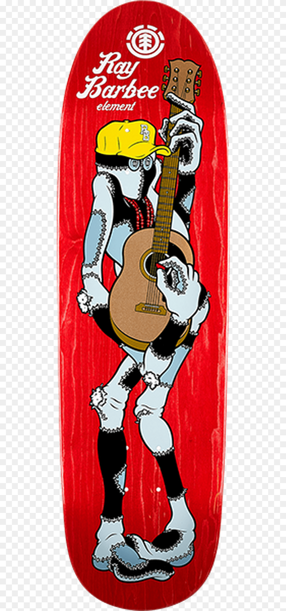 Ray Barbee X Cliver Ragdoll Guitar Deck Mike Vallely Skateboard Deck, Person, Musical Instrument Free Png