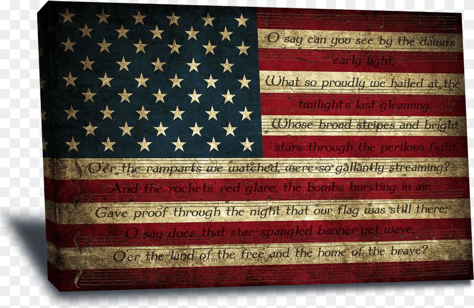 Ray Dominey Gallery American Flag With National Anthem, American Flag Png Image