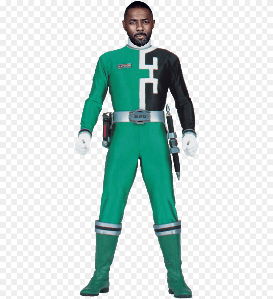 Ray Duncan Power Ranger Spd Green, Male, Adult, Clothing, Costume Png