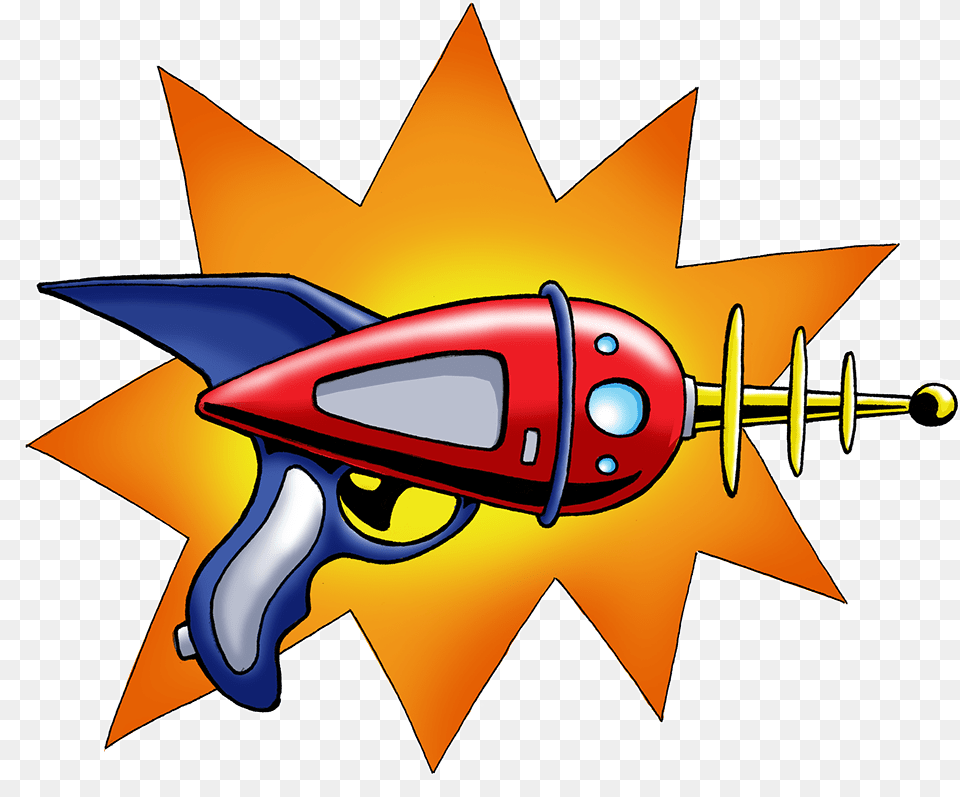 Ray Gun Illustration, Aircraft, Airplane, Transportation, Vehicle Free Transparent Png