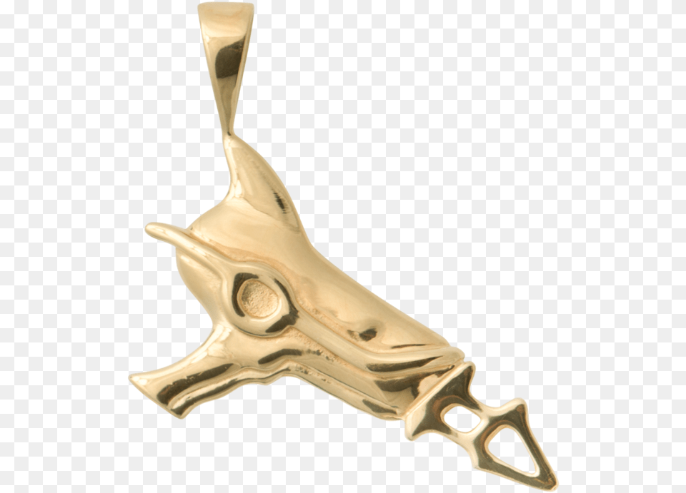 Ray Gun Necklace Charm Pendant, Accessories, Bronze Png Image