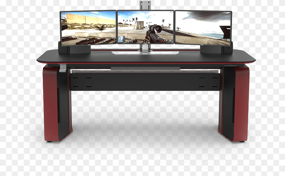 Ray Lewis Gaming Computer Desk, Furniture, Table, Electronics, Screen Free Png
