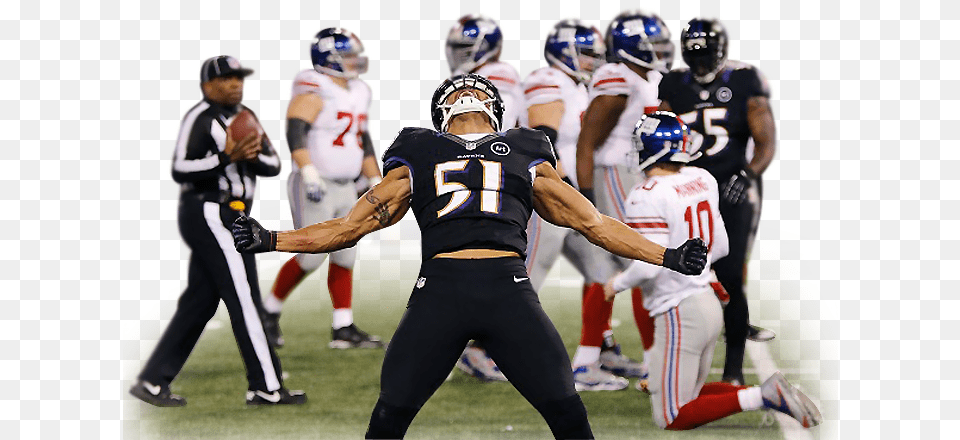 Ray Lewis Joe Flacco Brendon Ayanbadejo And The Baltimore Brendon Ayanbadejo, Helmet, Person, People, Playing American Football Free Png Download