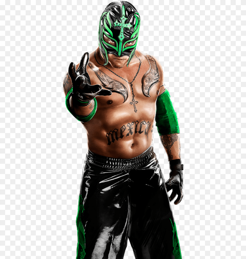 Ray Mysterio Pictures Wwe 13 Rey Mysterio, Tattoo, Back, Body Part, Finger Free Png Download