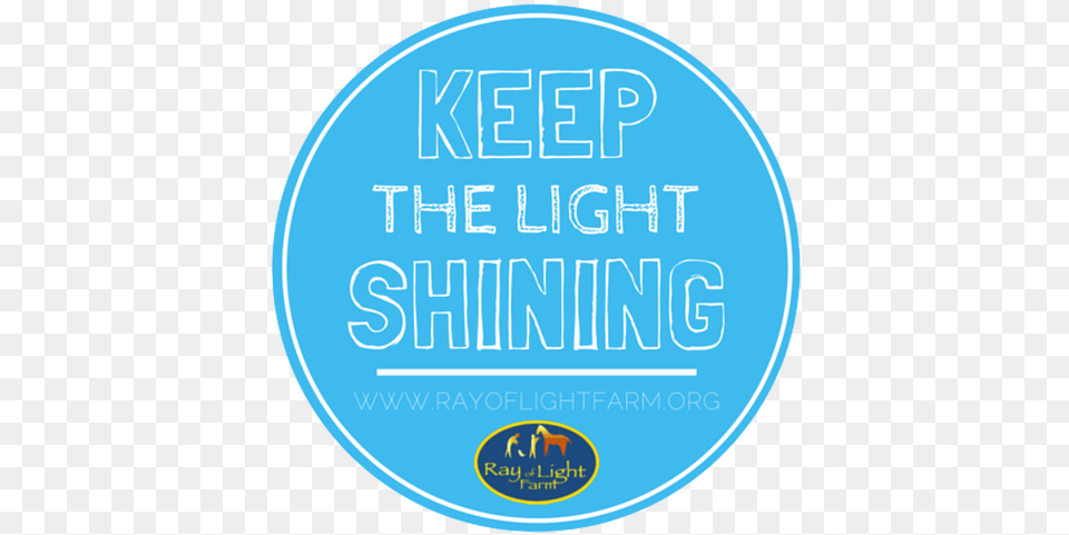 Ray Of Light Farm Animal Rescue And Animal Assisted Therapy Circle, Sticker, Disk, Logo, Book Png Image