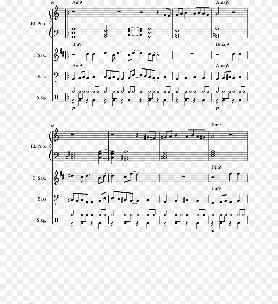 Ray Of Light Variation Sheet Music Composed By Composer Sheet Music, Gray Png Image