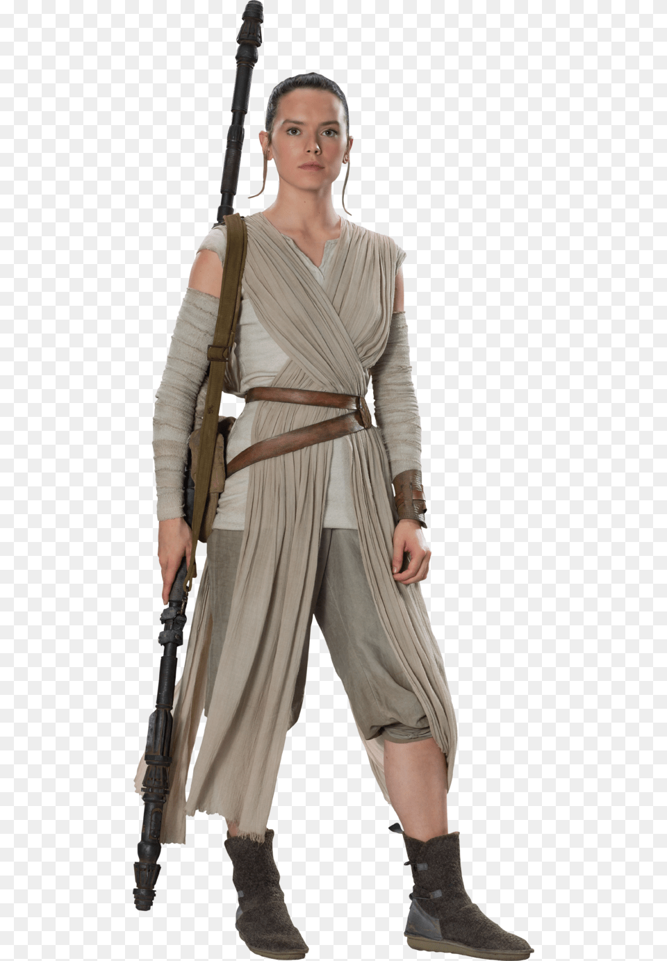 Ray Star Wars Ep7 The Force Awakens Characters Cut Rey De Star Wars, Clothing, Weapon, Sword, Sleeve Png