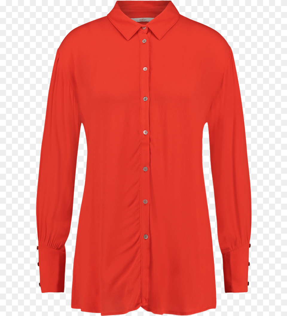 Rayas Blouse Red Red Dress Shirt, Clothing, Long Sleeve, Sleeve, Dress Shirt Png Image