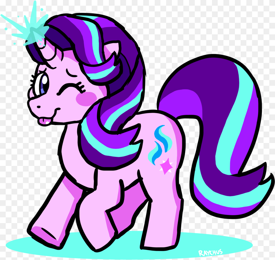 Raychus Glowing Horn One Eye Closed Pony Safe, Art, Graphics, Purple, Baby Free Transparent Png