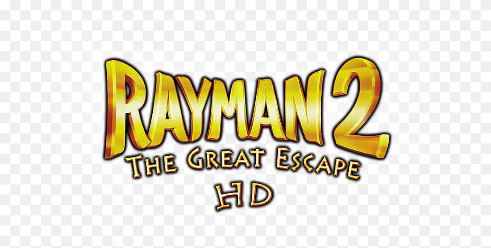 Rayman 2 Hd Logo With Light Rays Graphics Png