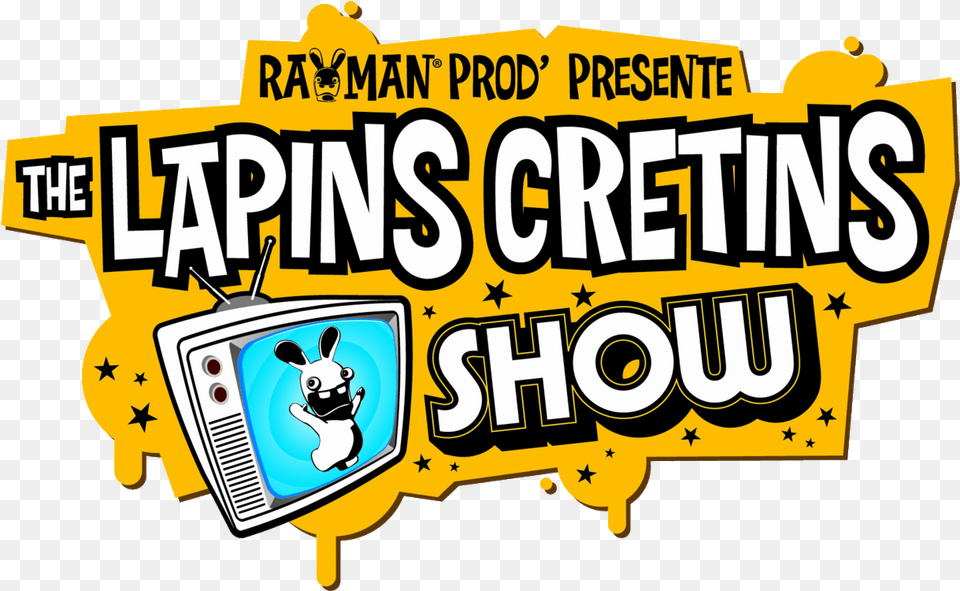 Rayman Prod39 Prsente The Lapins Crtins Show Logo Nintendo The Lapins Crtins Show Occasion Wii, Computer Hardware, Electronics, Hardware, Monitor Png