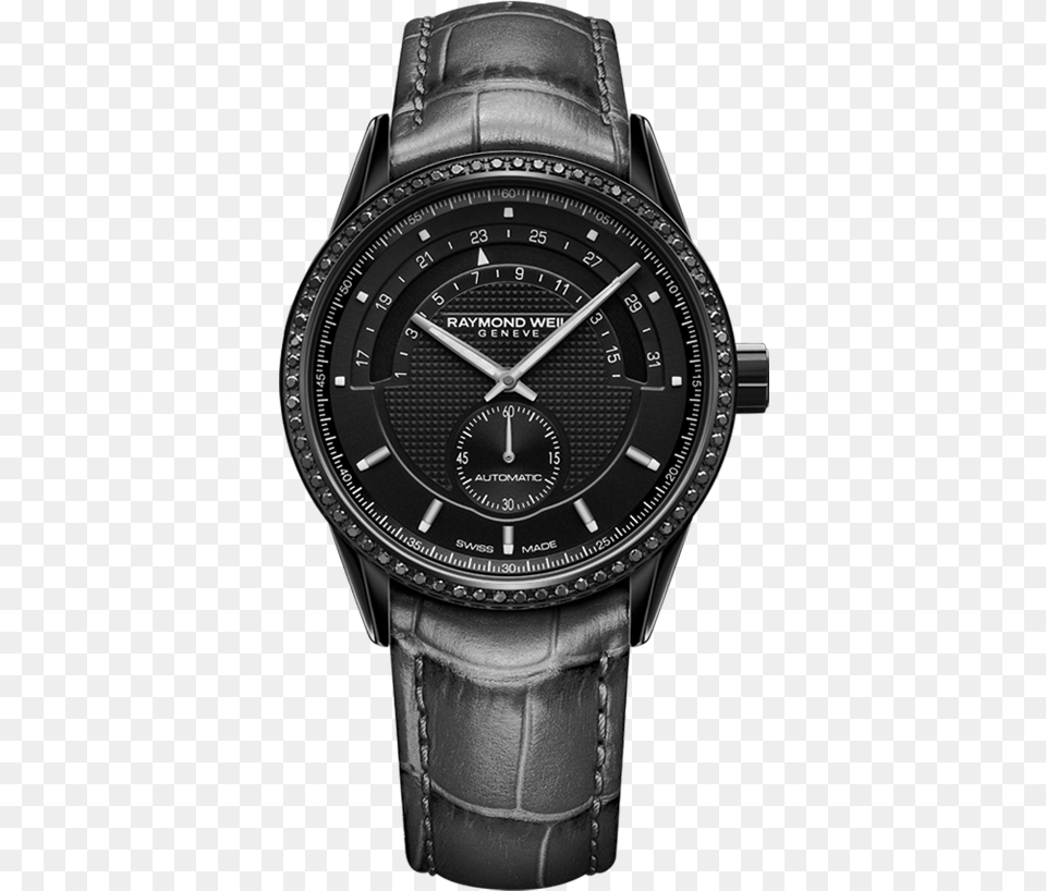 Raymond Weil Freelancer 38mm Black Diamond, Arm, Body Part, Person, Wristwatch Png Image