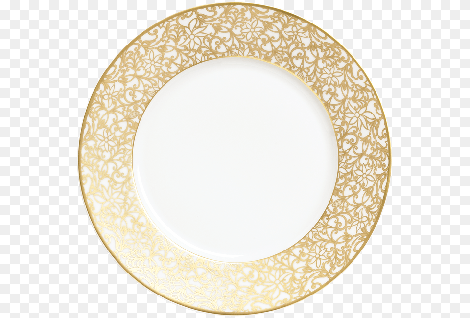 Raynaud Salamanque Gold Dinner Plate, Art, Dish, Food, Meal Png